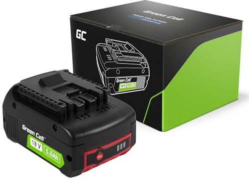 Green Cell Ersatzakku 5Ah 18V Li-Ion Für Bosch Professional 18V System Batterie GBA Akku