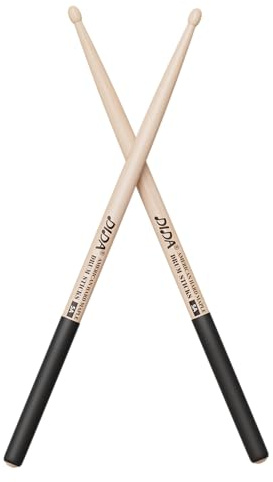Drumsticks für Drums, American Hard Maple Drumsticks, Drumsticks mit Anti-Rutsch-Griff, Drumstick für Drums Set, Prastic Pad, Drumsticks für Profi-Anfänger (1 Paar, 5A)