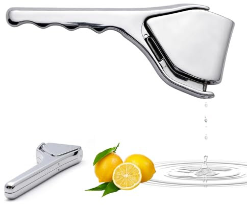 Lemon Squeezers Stainless Steel Max Extraction, 2025 NEW Upgrade Hand Press Lemon Juicer, Heavy-Duty Lime Juicer Squeezer