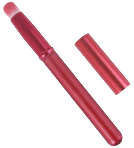 Gogogmee Brocha de Labios con Tapa Portátil para Aplicación de Brillo y Corrector Herramienta Práctica para Maquillaje Delicado y Protección Viajes