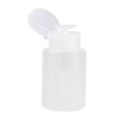 Asixxsix Distributeur à Pompe de 120 Ml, Bouteille de Nettoyant Liquide Acrylique pour Ongles, Démaquillant pour les Amateurs de Nail Art et de Maquillage