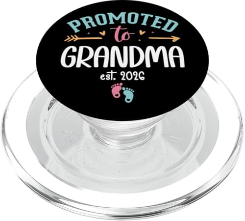 Promoted to Grandma est 2026 Nana 1st Time Grandmother to Be PopSockets PopGrip per MagSafe