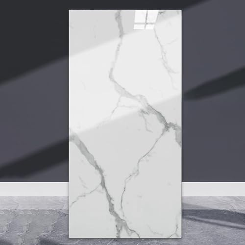 Vllentin Pannello Finto Marmo,Pannelli Adesivi per Bagno,Pannelli Rivestimento Bagno,Adesivi per Piastrelle Marmo,Tagliabili,Resistente All'Abrasione E Ai Graffi,per Bagno,Cucina,Soggiorno