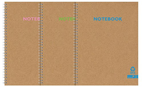 Silvine Premium Recycled Kraft Twin Wire A4 Notebook 80 Pages KRTWA4AC