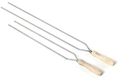 Sbalchiero SPIEDINI Doppi Lunghezza 35 cm Inox (consigliato per Salsicce) Materiale: Acciaio Inossidabile 18/10
