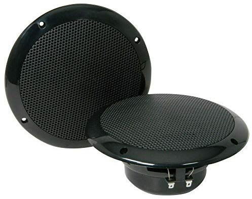 BASS FACE SPL5.2B par de Altavoces de Doble Cono 125 vatios rms 250 vatios diámetro máximo 14.50 cm 145 mm 5.25 Resistente al Agua Negro, por par