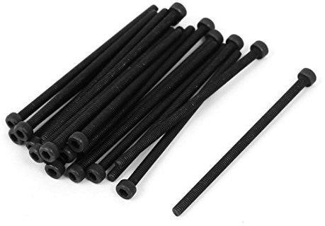 M2,5 x 50 mm Stahl-Legierung Hex Socket Head Schrauben Molle Schrauben Bolzen schwarz 20 Stück