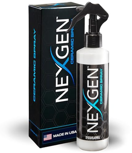 Nexgen Spray de cerámica de dióxido de silicio, fácil de aplicar, spray de revestimiento de cerámica, sellador protector de grado profesional para automóviles, caravanas, motocicletas, barcos y