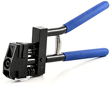 QWORK 5mm Hand Joggle Panel Flanging Plier, Hole Punch Sheet Metal Repair Welding Edge Setter Pliers
