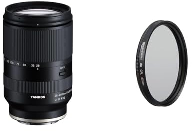 Tamron 28-200mm A071SF F/2.8-5.6 Di III RXD für Sony E-Mount & Amazon Basics Zirkularer Polarisationsfilter - 67mm
