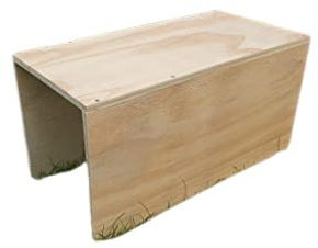 Generiq Zwergtunnel Kleintiere Käfig Zubehör Meerschweinchen Nagerhaus Versteck (kein seitlicher Eingang, 40 cm)