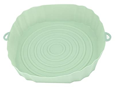 KOBONA Olla de Silicona para Freidora de Aire, Molde Silicona Freidora de Aire Sartén, Silicona Freidora Aire Reutilizables y Antiadherentes para Hornear Pasteles Microondas, etc