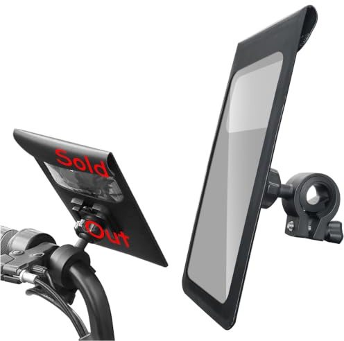Lawen Creative Waterproof Mobile Phone Holder Bicycle Mobile Phone Case Bicycle 360° Rotatable Handlebar Bag Navigation Holder Handlebar Bag for Smartphone 6.8 Inches