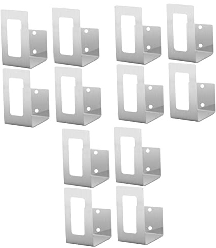 DOITOOL Pot Lid Holder Wall Mounted 6 Pairs Pot Lid Organiser for Pan Lids and Cutting Boards Stainless Steel Kitchen Storage Rack Space Saving Non-Perforating Rack