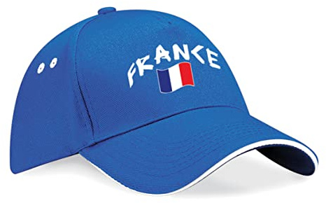Supportershop Mixte France Casquette De Baseball, Bleu, Taille Unique EU