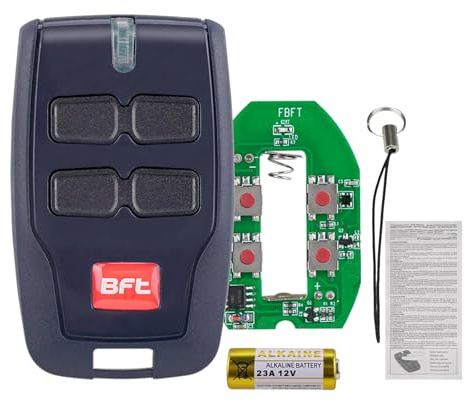 BFT Mitto 4-Button Remote Control for Universal Electric Gate - 433MHz Compatible