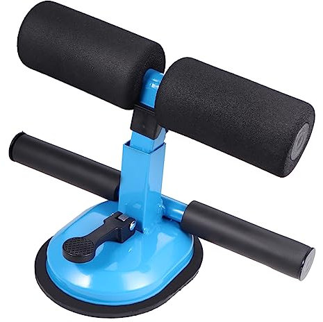 BESPORTBLE Sit up Gerät Fitnessgerät Mit Saugnapf Höhenverstellbar Platzsparend Langlebig Für Männer Und Frauen Bauchmuskeltraining Für Zuhause Blau