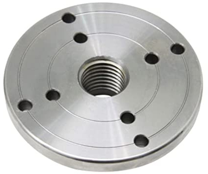 CETEOR Holz-Drehbank-Futter, 4-Zoll-Flansch-Frontplatte, Drechselbank-Frontplatte for M33 x 3,5 Gewindebohrfutter for Holzdrehmaschinen