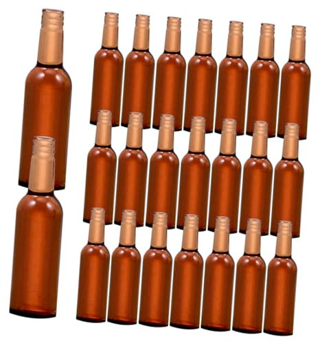 MOLUCKFU 24stücke Miniatur Bierflaschen Puppenhaus Zubehör Resinsimulierende Getränkeflaschen Für Dekoration Für Puppenhaus Küche Bar Und Partys