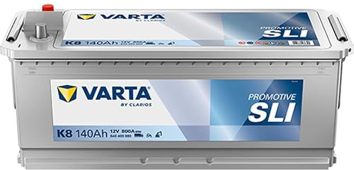 VARTA ProMotive SLI (K8) 12V 140Ah 800A - Robuste Nassbatterie für Nutzfahrzeuge vibrationsresistent - Starterbatterie KFZ mit hohem Energiebedarf - Bleisäurebatterie mit zuverlässiger Startkraft