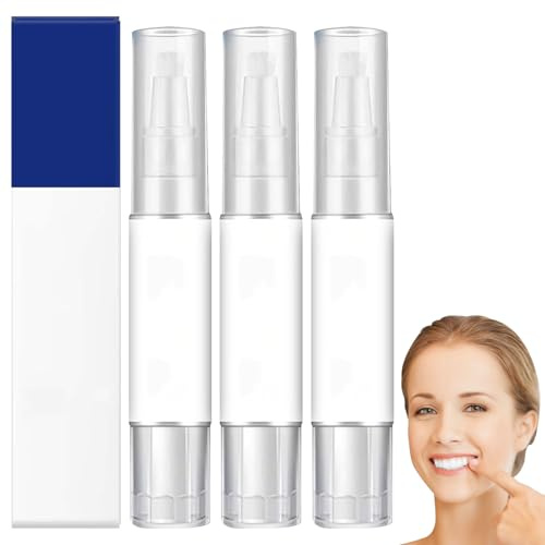 3 Stück Zahnaufhellung Stift,Zahnbleaching Set,Bleaching Zähne,Zahnbleaching,3 ml Zähne Aufhellen,Wirksam,Geringe Empfindlichkeit,Geeignet zum Aufhellen der Zähne zu Hause