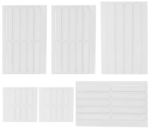 50 pezzi paraurti per mobili, 3 misure, autoadesivi in silicone, per mobili, trasparenti, ammortizzatori di rumore, cuscinetti elastici per proteggere porte, pareti, cassetti, armadi