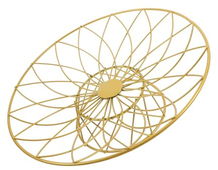 TOPPERFUN Metallo per Frutta e Snack Portafrutta Filo per Decorazione Conservazione Contenitore Versatile per Frutta e Dolci con Design Moderno e Facile