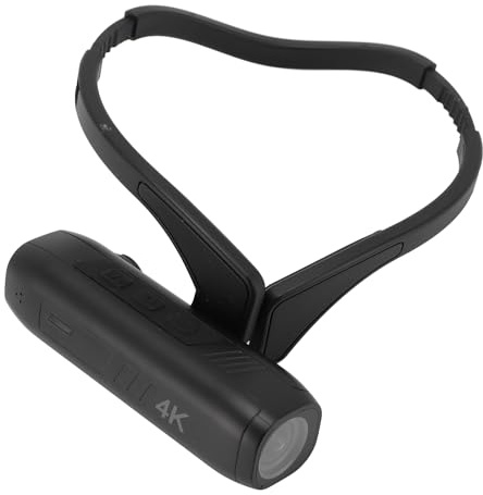 RiToEasysports Telecamera montata sulla testa 4K 42MP Videocamera montata sulla testa 120 grandangolare EIS Stabilizzatore a 2 assi Controllo intelligente App Design indossabile Design cristallino 4K
