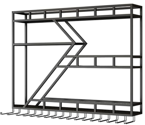 Botellero de Pared - Elegante Soporte metálico para Botellas, licores y champán - Solución de Almacenamiento Bares y vinotecas, diseño Compacto