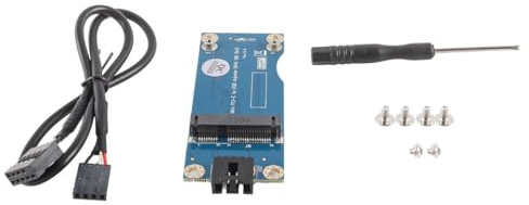 Hoite Mini PCI-E WWAN/LTE-Karte zum Motherboard USB 9-Pin-Adapter Mini PCIE 3G/4G-Netzwerkkarte zum Motherboard mit SIM-Steckplatz, horizontale Schnittstelle
