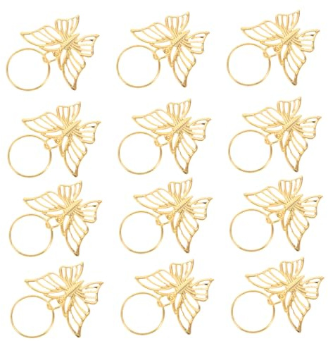 PLAFOPE 12 Stück Metall Haarspangen Schmetterling mit Federmechanismus Loc Zubehör für Damen und Teenager Dreadlock Schmuck für Verschiedene Haarlängen Hohles Design Langlebig