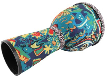 YUEHISY 8 Inch African Drum, Lightweight PVC Body, Goatskin Surface, Bongo Drum for Adults Beginners, Handheld for Professional Musicians and Beginners (The South Of Colorful Clouds)