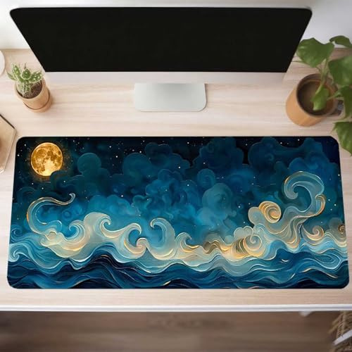 Sky Gaming Mouse Mat Red Large Mouse Pad 100 x 40cm XXL Mousepad Desk Mat Improved Precision and Speed Rubber Base for Stable Grip on Smooth Surfaces Table Pad PjY1471 V-1