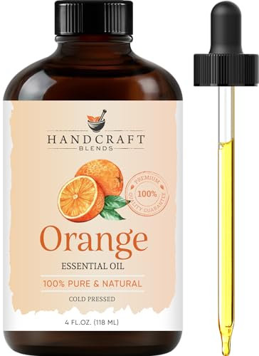 Handcraft Blends Sweet Orange Essential Oil - Huge 118 ml - 100% Pure and Natural - Premium Grade with Glass Dropper