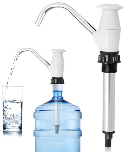 Pompe à Eau Potable, Pompe à Eau Manuelle, Eau de Presse Manuelle, Eau de Lavabo de Caravane,Outil de Pompage de Rechange pour Camping(Blanc)