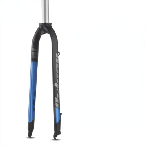 X5X6 Fahrradgabel, starr, 66/27,5/73,7 cm, Scheibenbremse, Berggabel, gerade, 28,6 mm, matt, leicht, MTB-Fahrradgabel (X6 blau)