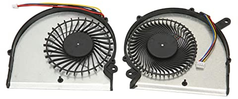 Annadue CPU GPU Lüfter für AERO 15 15X AERO 14 RP64W RP65W, Notebook Ersatz Kühllüfter mit Dualer Wärmeableitung