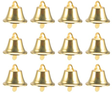 Operitacx 120 StüCk GlöCkchen Zum Basteln, 30mm Kleine GlöCkchen FüR Basteln, Weihnachtsglocken, Windspiele, Kunsthandwerk, Weihnachtsdekoration