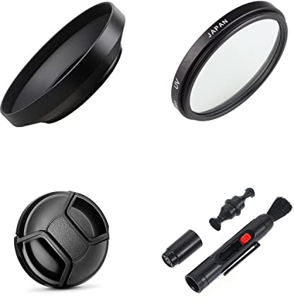 Camera Accessories Bundle Set for Panasonic Lumix DMC FZ2500 FZ2000 camera including Wide Angle Metal Lens Hood, UV Filter, Lens Cap, Cleaning Pen
