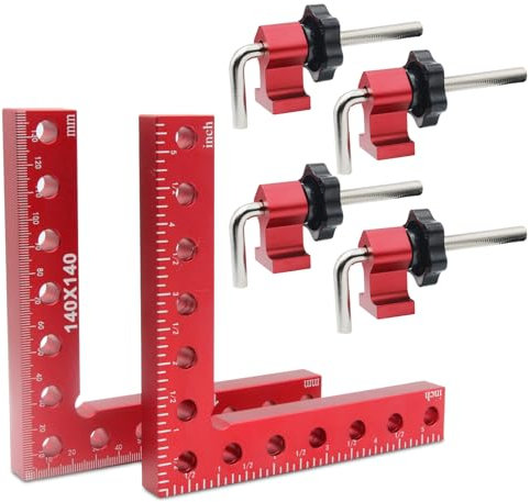 Oenothera 90 Degree Clamp, Right Angle Positioning Square Clamp, Corner Clamps for Woodwork, for Picture Frame Box Cabinets Drawers 90 Degree Weld