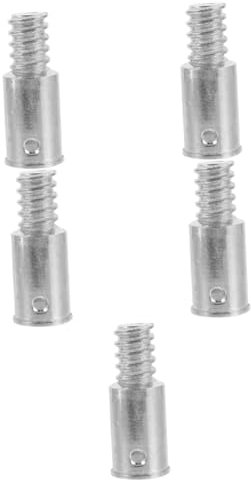 minkissy 5pcs Handle Tips for Metal Poles Telescopic Pole Adapter Threaded Rod Replacement Elegant Design