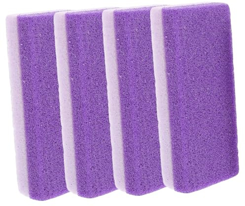 4 Stück Pu Fußpeeling Pediküre Schaber Hornhautentferner für Füße | Violett, Entfernt Hornhaut und Abgestorbene Haut, Angenehm in Anwendung, für Fußpflege
