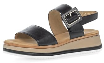 Gabor dam remsandaler, damsandaler, Svart 57, 38.5 EU