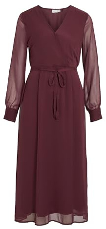 Vila Vifalia V-Neck L/S Midi Dress - Noos/Dc