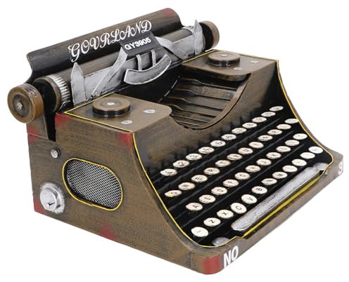 Ghzste Vintage-Schreibmaschinenmodell, Antikes Schreibmaschinenmodell, Klassisches Manuelles Schreibmaschinenmodell, Retro Requisiten-Modell,Vintage-Schreibmaschine aus Eisen, Heimdekoration