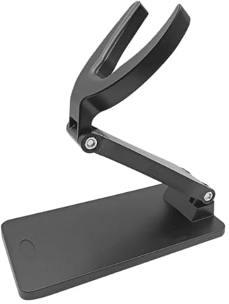 Handscannerhalter Verstellbar für Barcode Scanner, Abs Schwarz | Tisch Barcodescanner Ständer, Einfache Montage, Stabile Fixierung, Winkel Anpassbar