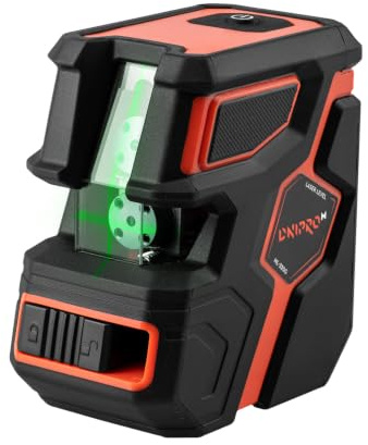 Nivel Láser Verde Dnipro-M ML-320G Autonivelante, con USB-C e IP54 ABS | Precisión de ±0,3 mm/m, alcance de 15 m │ Se autonivela en unos 4 segundos │ Batería 2600 mAh, hasta 8 horas de uso