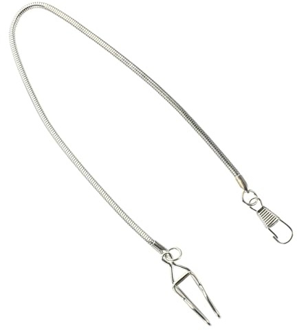 FRCOLOR Antike Uhrenketten Silber Kettenuhr Stichworte Fob-Kette betrachten hosenkette lichterkettem Ketten zum Aufhängen von Taschenuhren Halskette Herstellung von Ketten Legierung Silver