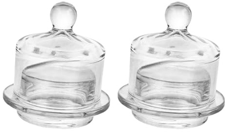 SZLIFE 2 beurriers en Verre avec Couvercle, compacts, pour Petits Fruits, réfrigérateur, Table à Manger