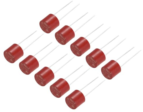 QUARKZMAN 15Pcs Fusible Micro Cilíndrico De Montaje DIP Redondo De Acción Lenta Para Reparación De Partes Electrónicas PCB LCD T-3.15A 3.15A 250V Rojo